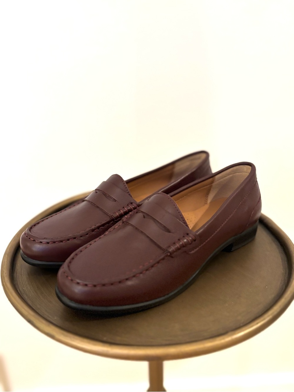 Array Harper Women’s Burgandy Leather Loafer Sz 5